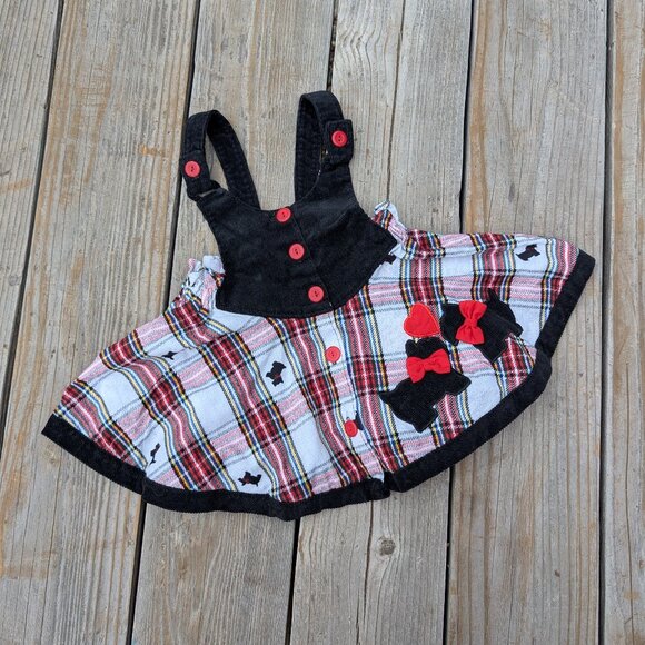 Other - Vintage Infant 18 mo. Girl Plaid Jumper Dress